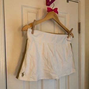 Polo Ralph Lauren Gold Sparkle Tennis Skirt